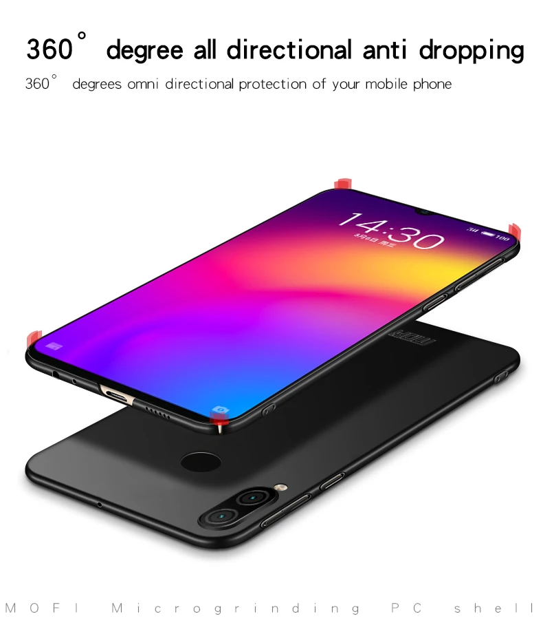 Mofi бренд meizu note 9 чехол силиконовый Скраб крышка жесткая задняя панель из поликарбоната для meizu note 9 чехлы