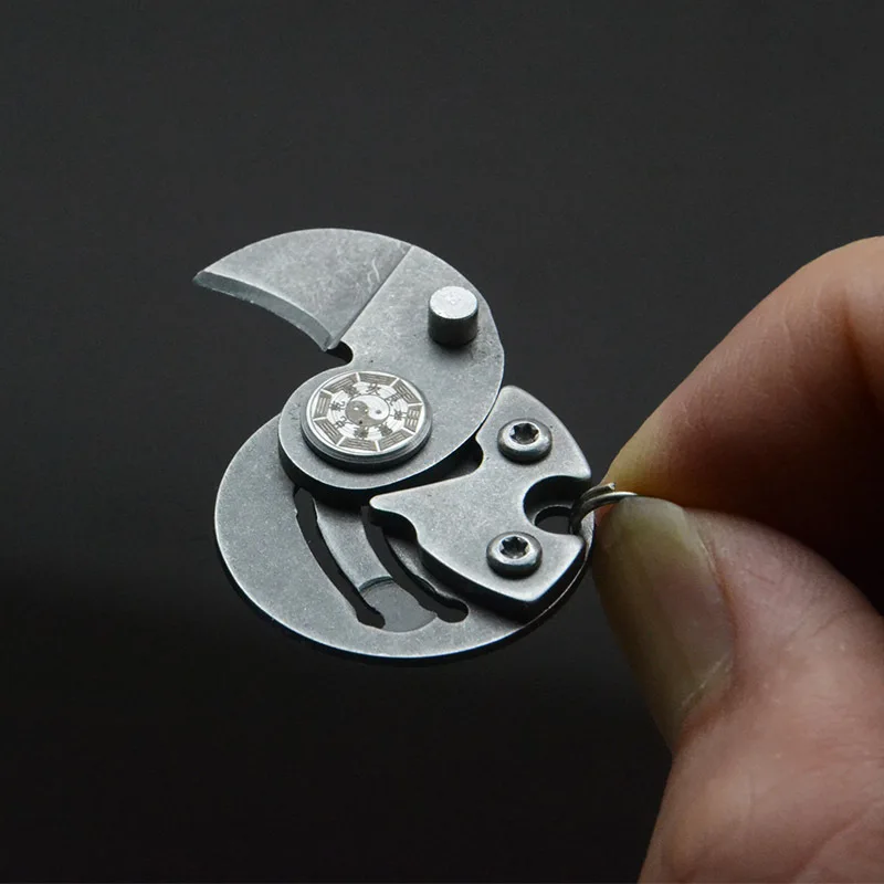 

New Arrivals Durable Mini Portable Coin Knife with Key Chain Outdoor Sports Camping Hunting defensa personal Tactical EDC Tools