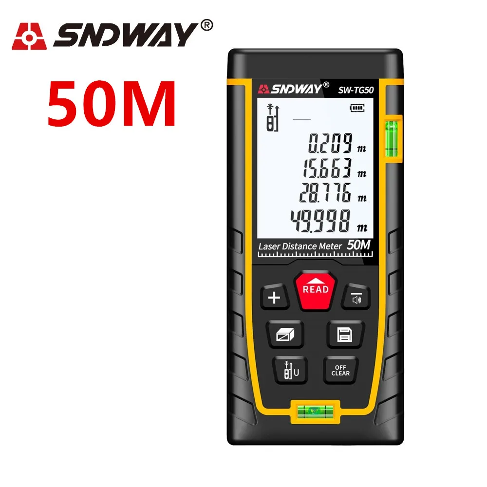 

SNDWAY laser distance meter 50M laser range finder Laser rangefinder Laser Tape Measure ruler Roulette Diastimeter trena Tool