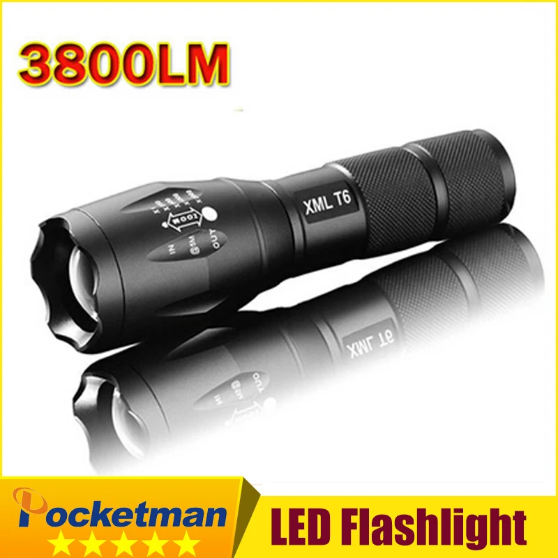 

E17 XM-L T6 flashlight Lanterna de 3800Lm LED Light Zoomable Life Waterproof Flashlight tatica light lantern bike light z82