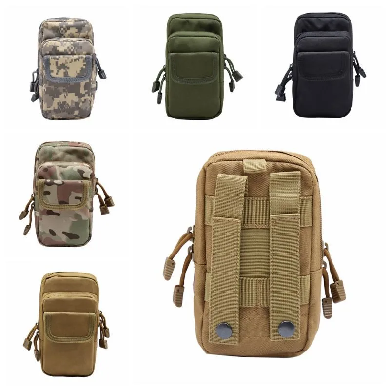 Bolsas do Telefone ao ar Livre Tático Militar Nylon Molle Utilidade Diversos Equipamentos Bolsa Fanny Cintura Móvel 600d Edc 2 High Quality Esporte e Lazer
