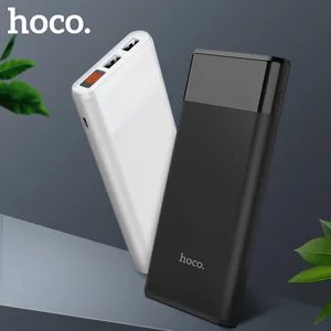 HOCO power bank 12000 мАч портативный внешний аккумулятор для телефона Быстрая зарядка USB выход внешний аккумулятор с ЖК-дисплеем мобильное зарядное устройство - изображение
