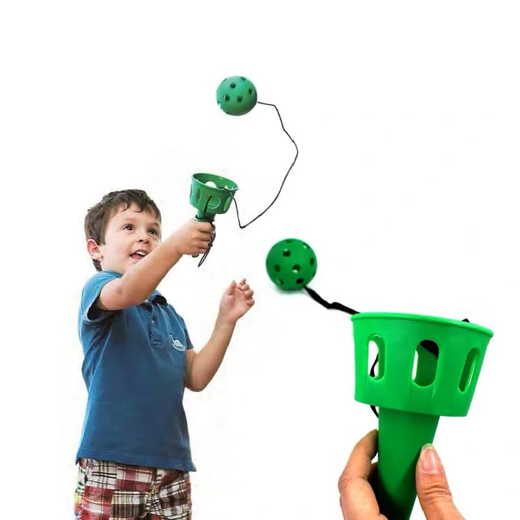 2Pieces Catch Ball Game Indoor Outdoor Garden Summer Play Toy for Kids Children