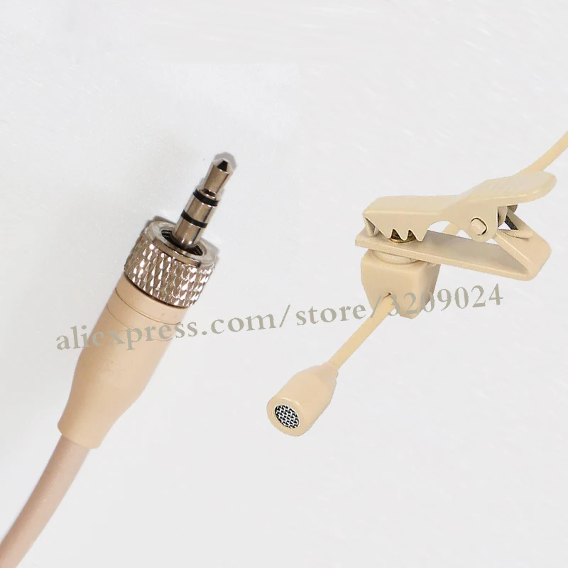

Wireless Clip Lapel Lavalier Mic Microphone for Sennheiser G1 G2 G3 Wireless Mic Transmitter System 3.5mm Jack Stereo Screw Lock