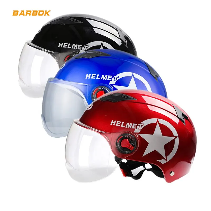 

Motorcycle Safety Helmets Transparent Windproof Sunscreen Mask Outdoor Sports Scooter Snowboard Daily Motorbike Bicycle Caps