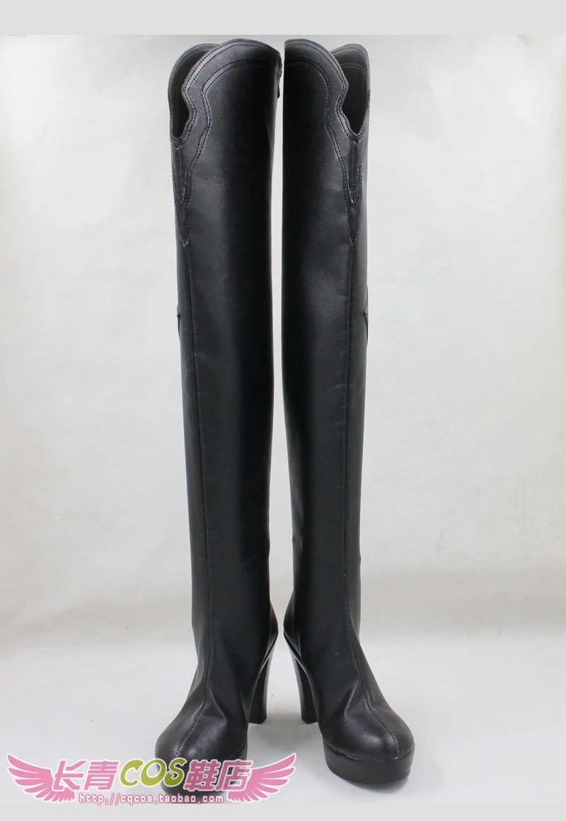 

Glory of the king Sun Shangxiang Girls Black Long Cosplay Shoes Boots C006