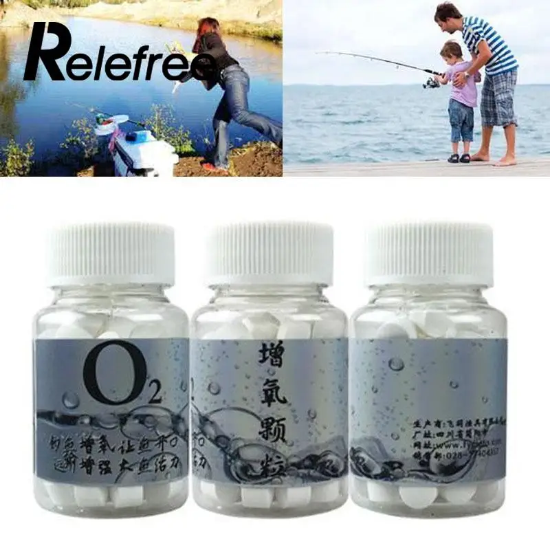 

Relefree 85g 70pcs Oxygen Releasing Fishing Bait Additive Fishing Well Bait Fish Keeping Baits Carp Fishing Ground bait Adding