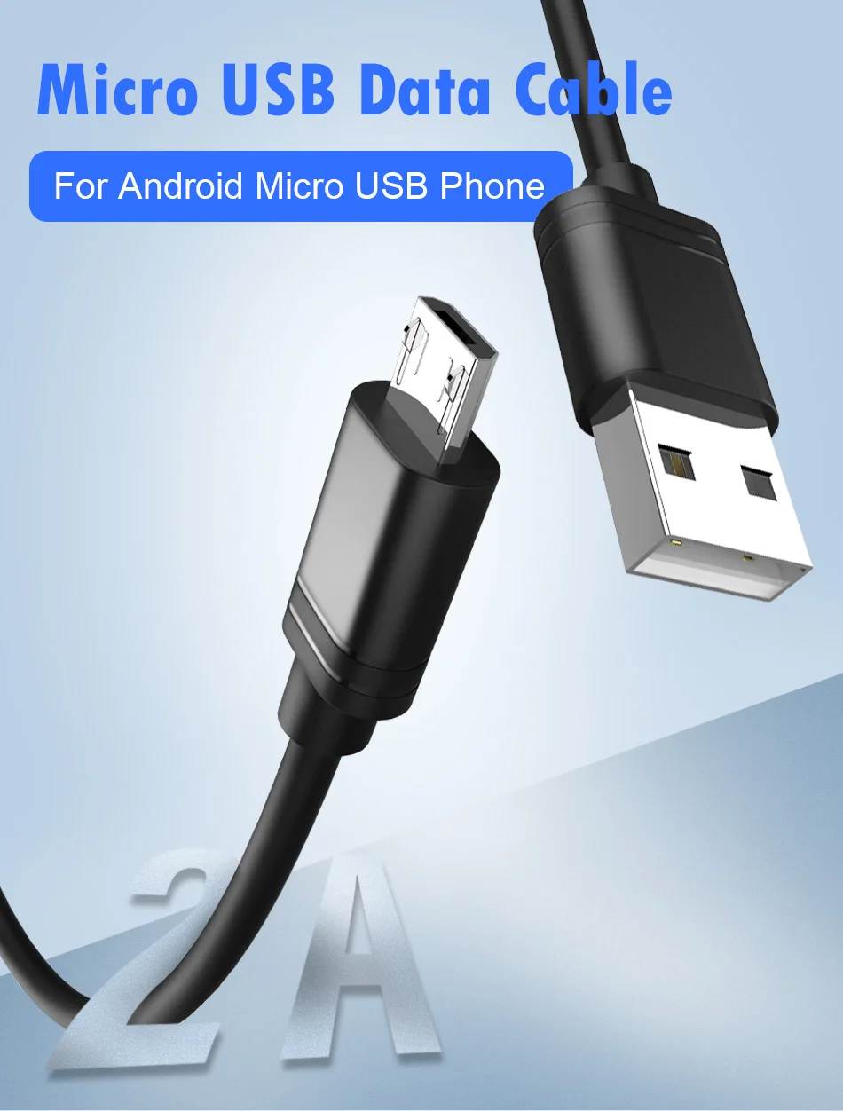 NOHON 5PC TPE Micro USB Data Charging Cable Android Phone For Samsung S6 S7 Plus Xiaomi 4 LG Huawei USB Short Long Charger Cord (1)