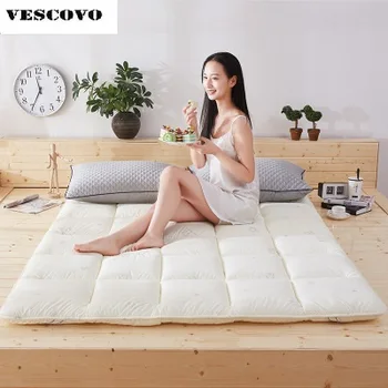 

Thick velvet feather soft mattress Japanese tatami mattress Single and double Hotel mattress