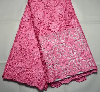 

New Arrival 100% African Guipure Material nigeria Chemical Lace Fabric