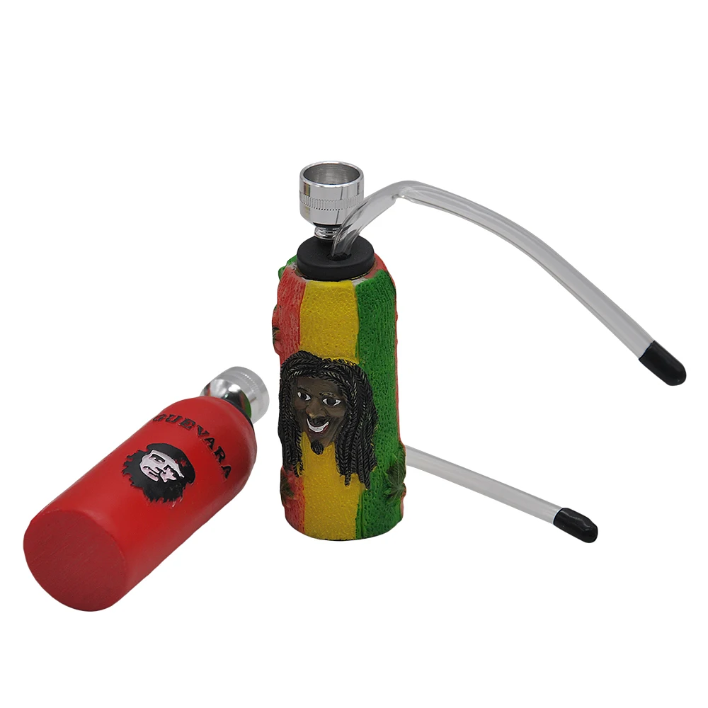 

Rasta Reggae Design Resin Water Pipe Hookah Smoking Pipe Accessory [Pattern Random]
