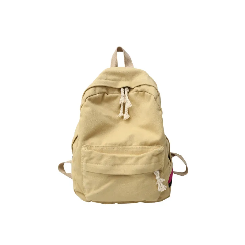 Menghuo винтажный холщовый женский рюкзак, модный дорожный рюкзак для девочек-подростков, Студенческая школьная сумка, повседневный женский рюкзак - Цвет: Khaki