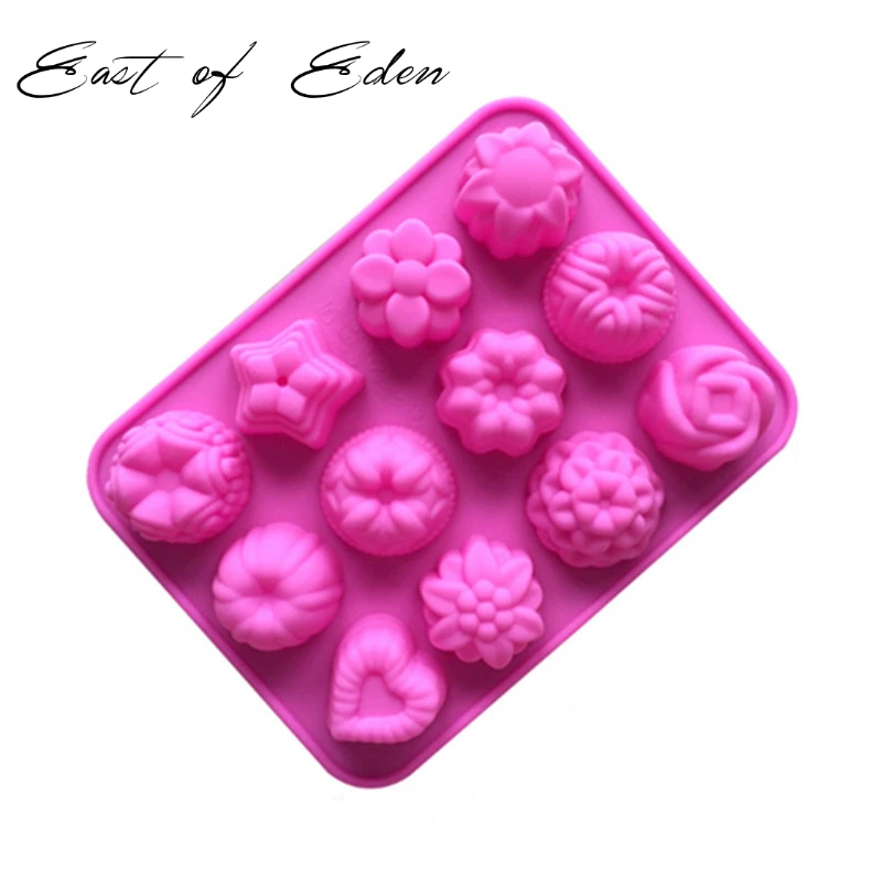 Восточная часть Eden 3D цветок силиконовая форма для шоколада сделай сам ручной формы для выпечки для льда плесень ручной работы мыло Плесень Прямая