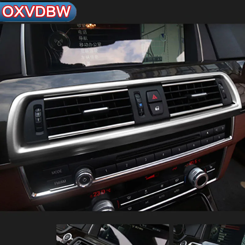 

2 PCS For BMW F10 Interior Stainless steel vent Trim Refit Decorative Air Outlet Stickers 5 series 2011-2017 Accessories