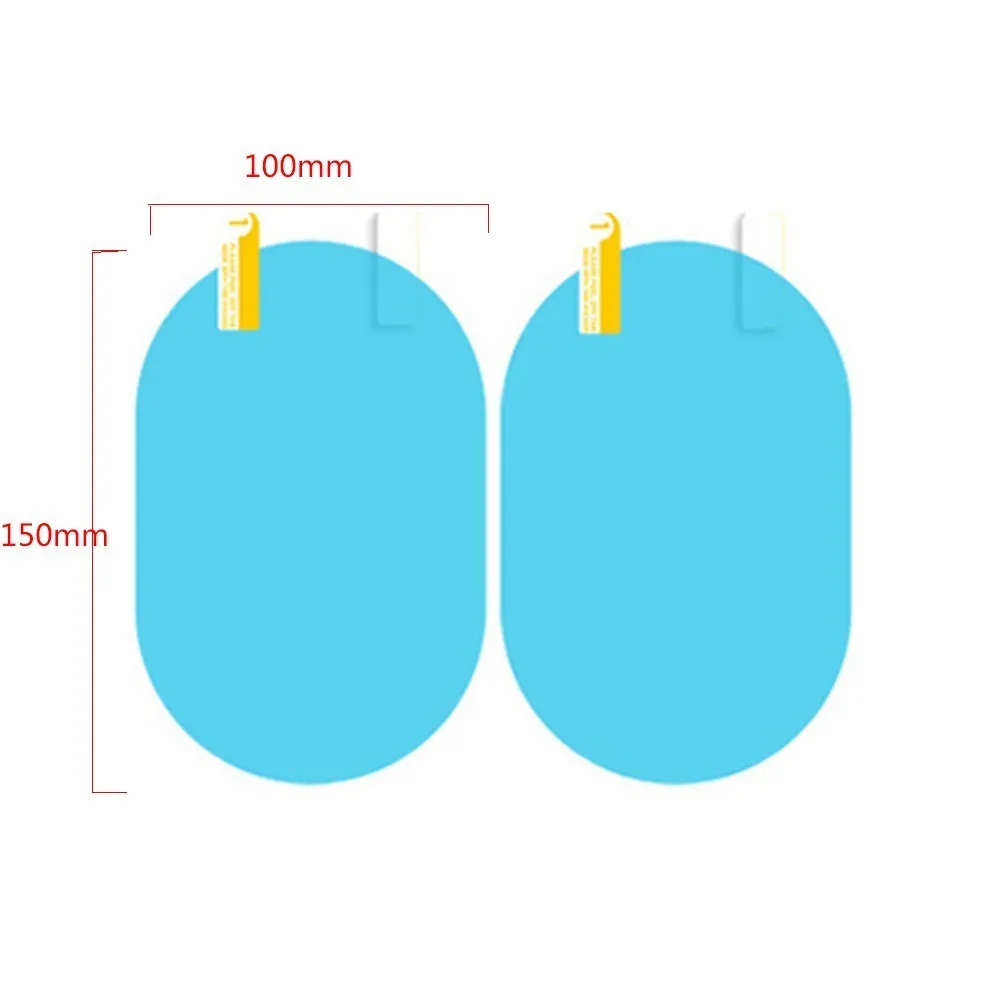 2 шт. Автомобильная наклейка противотуманная Автомобильная зеркальная оконная непромокаемая Водонепроницаемая мягкая флимовая зеркало заднего вида защитные прозрачные автомобильные аксессуары