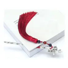 Креативная Изысканная металлическая кисточка ручной работы закладки милые каваи тонкие закладки для канцелярские принадлежности для школьников офисные украшения