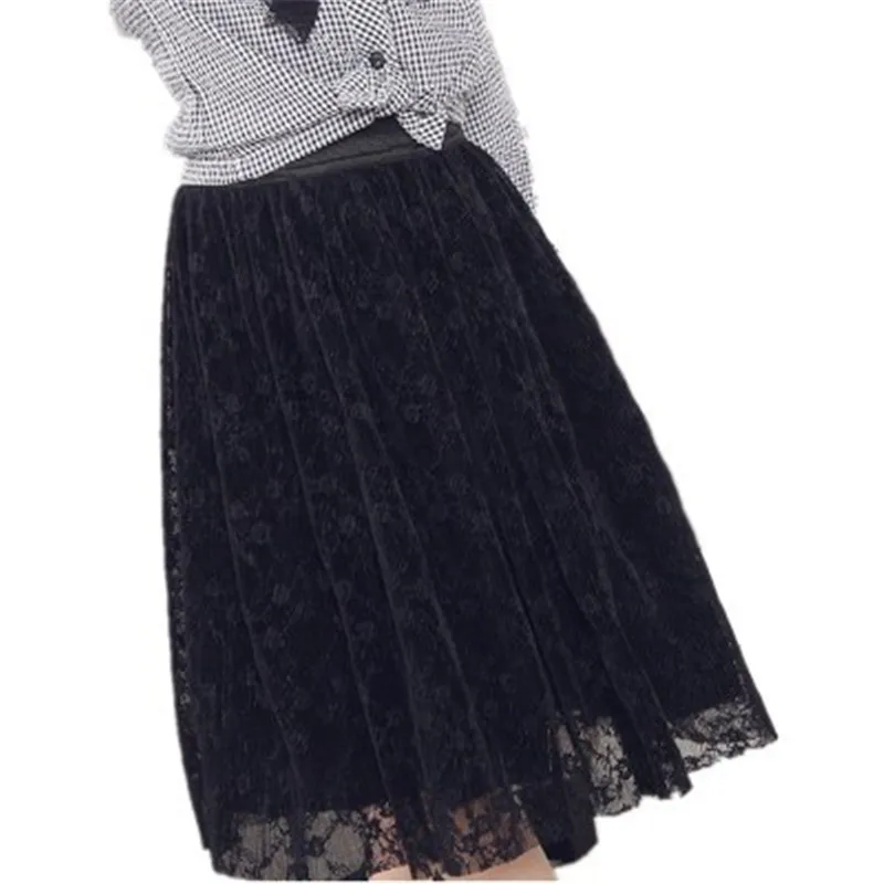 Юбка для маленьких девочек осенне-зимняя юбка-американка с эластичной резинкой на талии юбка-пачка для девочек черная сетчатая юбка для маленьких девочек AA3392