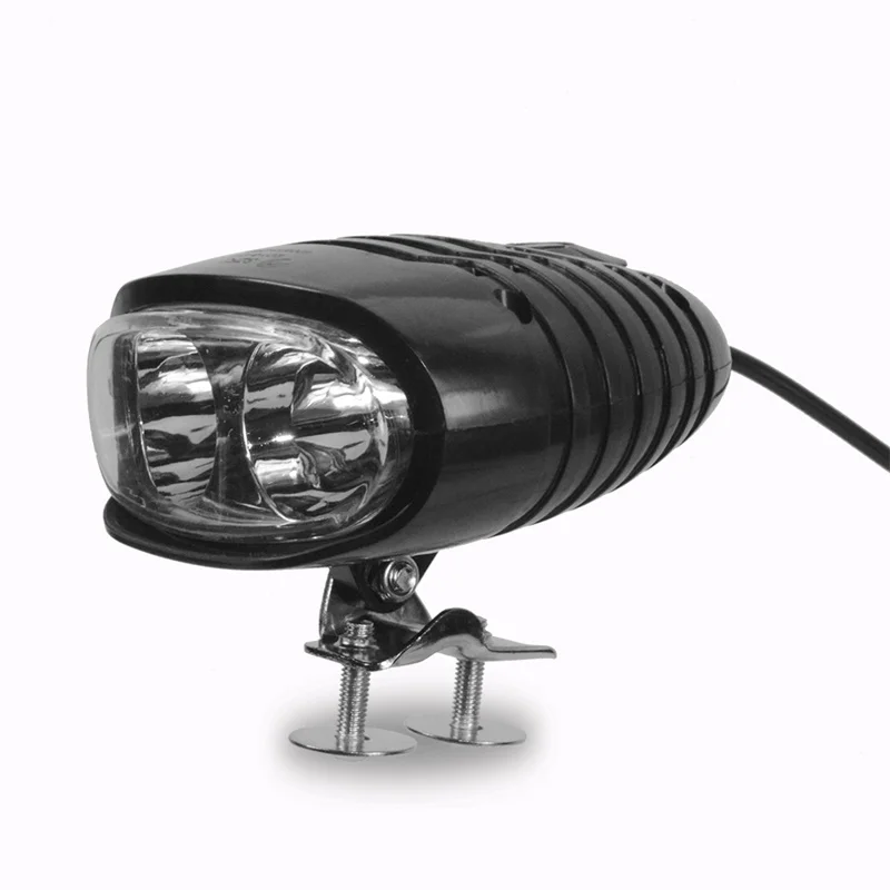 

2W Waterproof ebike Lights 36V 48V 60V Electric Bike Front Headlight Motorcycle Horn Lamp for Cycling with Switch