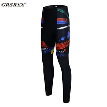 GRSRXX Зима Велоспорт комбинезон с 3D гель площадку мотобайк, велосипед, велотренажер мотобрюки термальность флис гоночный велосипед Колготки для новорождённых