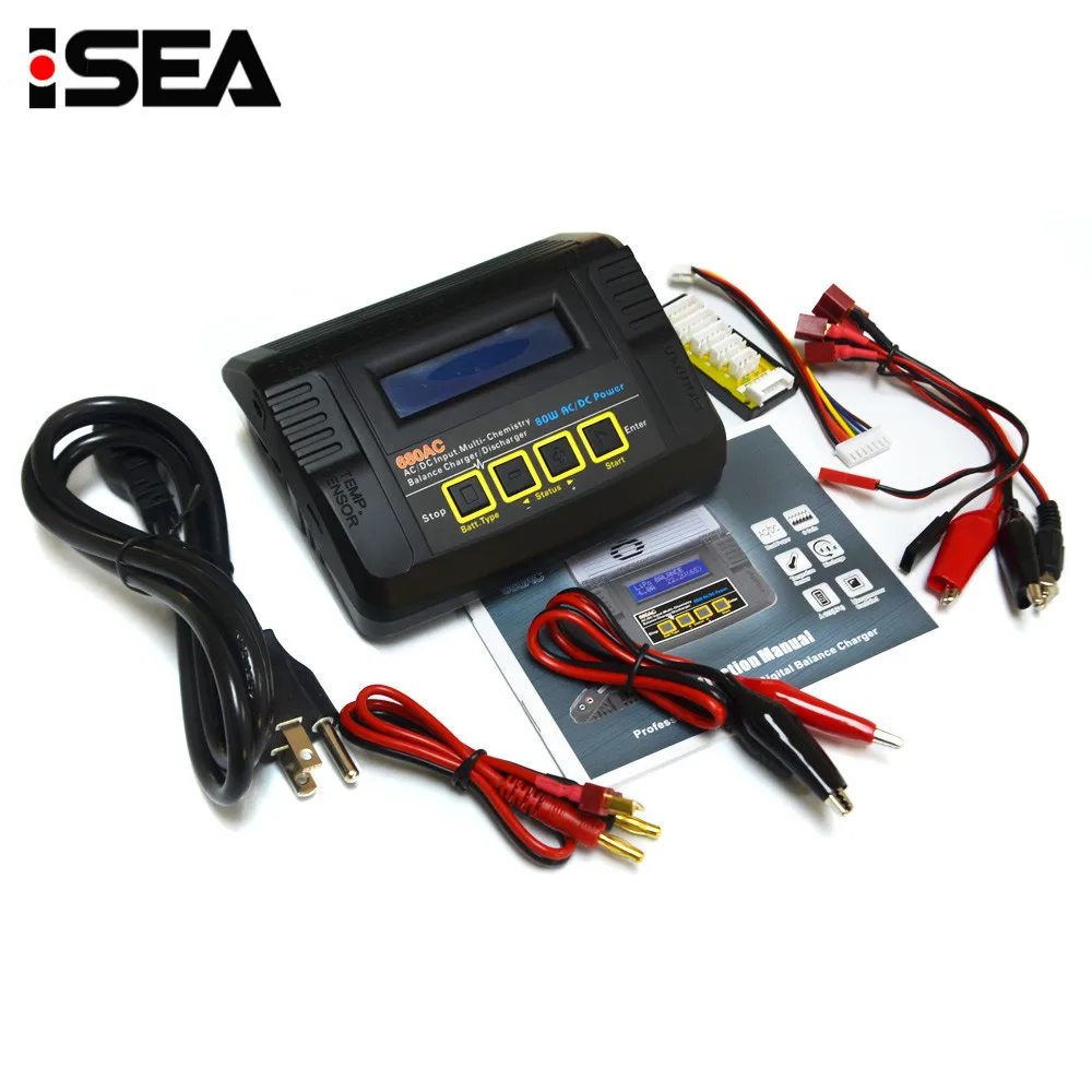 HTRC 680AC 80 Вт 6A AC/DC Dual Power RC Battery Balance Charger Dis charger для 1 6s LiPo/LiFe/Lilon|charger discharger|rc battery balance