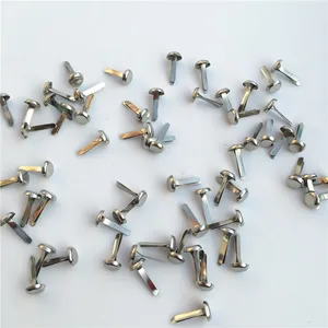 50 шт. 6*13 мм серебро гладить шпильки с круглой шляпкой украшение для скрапбукинга крепежа гвоздей DIY металлические ремесло материалы - изображение