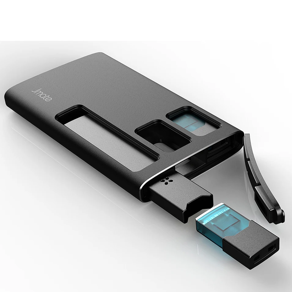 Skup Najnowsza uniwersalna obudowa z ładowarką HUIMOKE Jmate do elektronicznego papierosa JUUL 3 razy do przenośnego etui z funkcją ładowania JUUL 1200mah