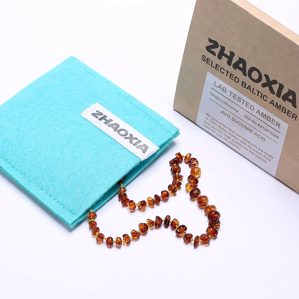 Online Kalung Baltic Amber Gelang untuk Bayi (Cognac)  Buatan Tangan Di Lituania Lab Diuji Otentik 3 Ukuran