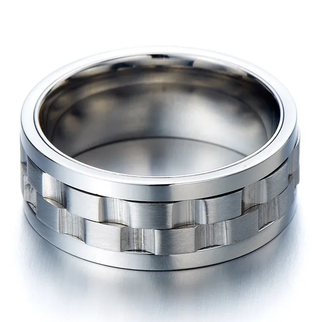 High Fashion Cool Hot Design Wedding Wide Cigar Silver Spinner Band High Fashion Cool Hot Design Wedding Wide Cigar Silver Spinner Band Hipster Jewelry Ring