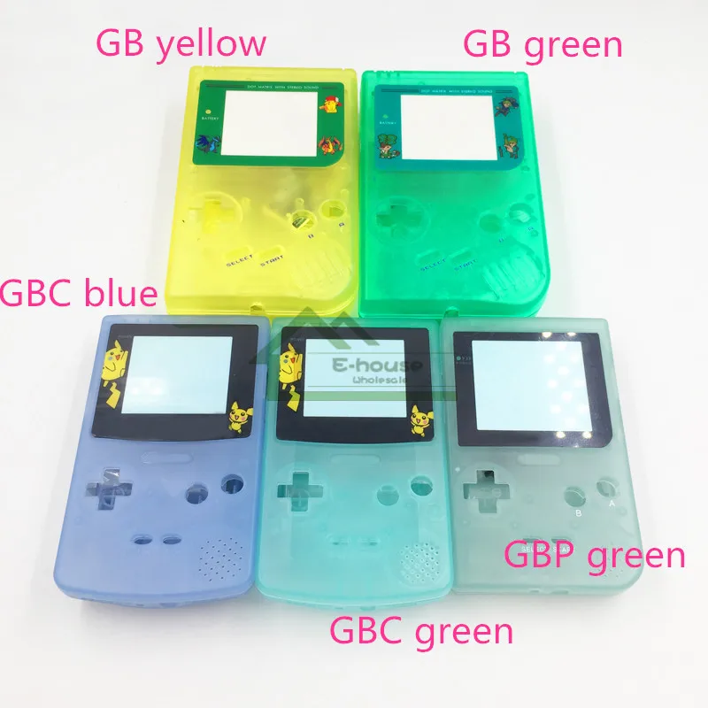 Светящаяся зеленая светящаяся синяя ракушка корпус для Gameboy Advance для GBA GBC GBP Ночная освещенная Оболочка Чехол