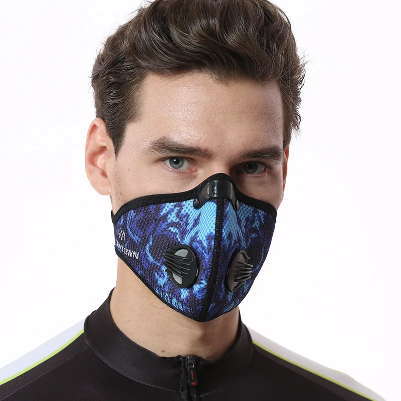 high quality Pm2.5 Women Men Sports Cycling Masks Carbon Filters Mask