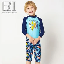 July sand/ детский купальник с длинными рукавами для мальчиков, топ и штаны с принтом, 16007