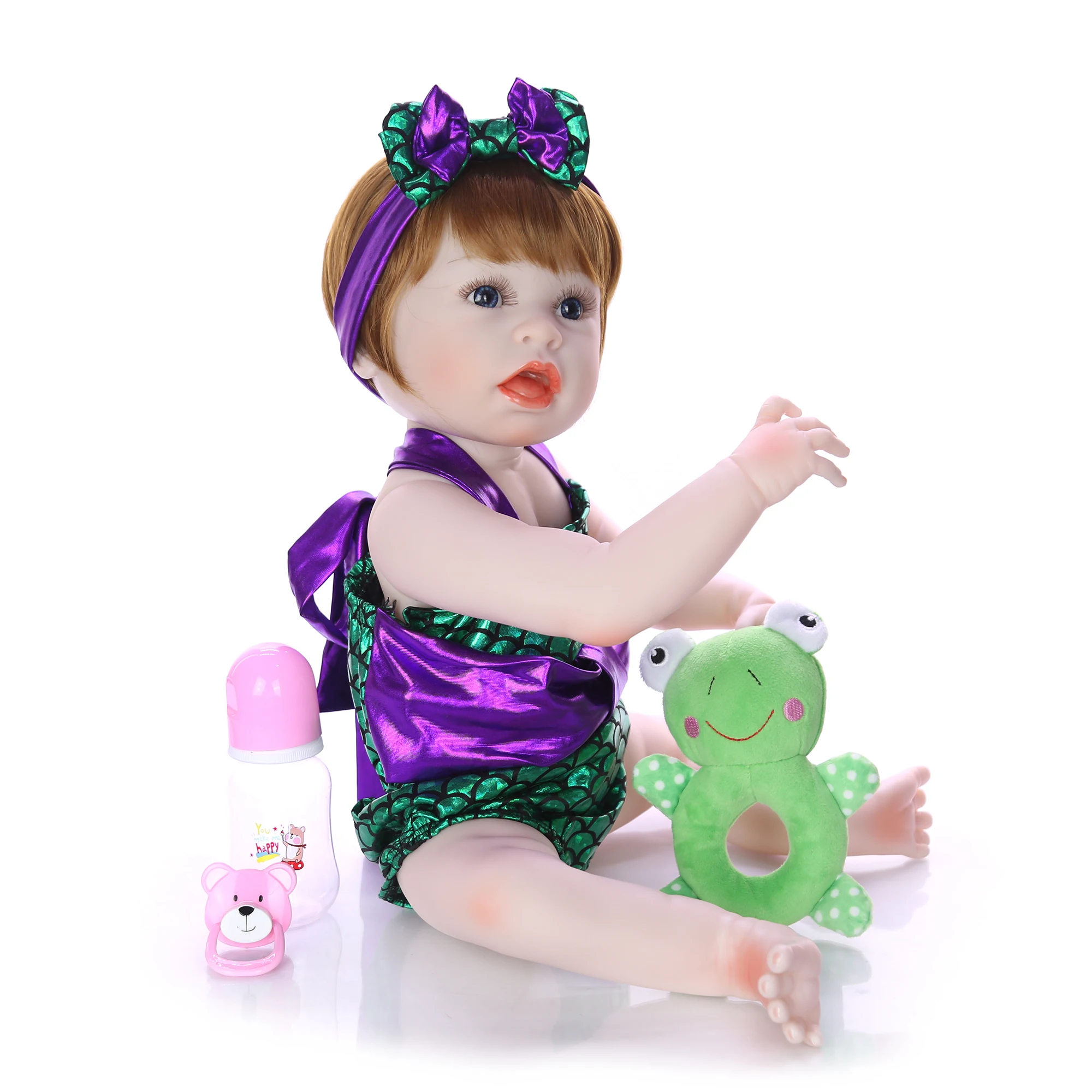 Новый дизайн KEIUMI полный Силиконовый Reborn Menina Косплей Русалочка милый Baby кукла для