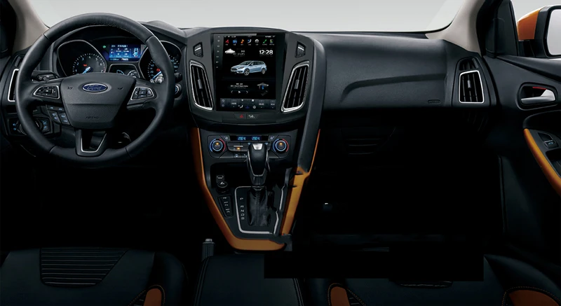 Top Big Screen Tesla style android 7.12 Car DVD Player GPS Navigation For Ford Focus 2012-2017 Auto navi stereo headunit multimedia 2