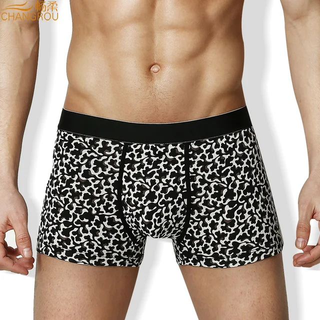 100 smooth soft silk panties for men high quality leopard mens silk