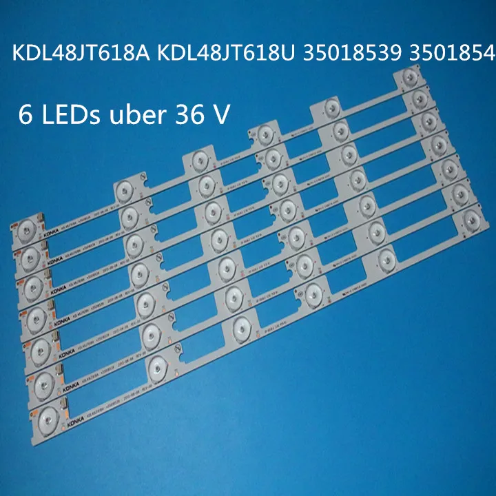 

100 Pieces/lot original new LED backlight bar strip for KONKA KDL48JT618A KDL48JT618U 35018539 35018540 6 LEDS(6V) 442mm