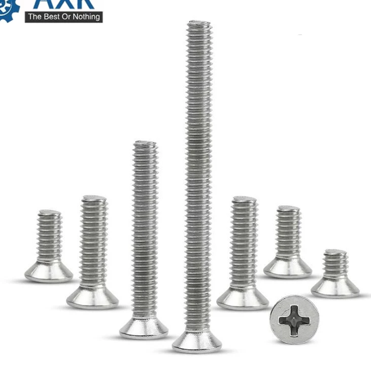 M3* 4/5/6/8/10/12/16/20/25/30/35/40/45/50/60/70/80 из нержавеющей стали с потайной головкой philips машина винт KM3