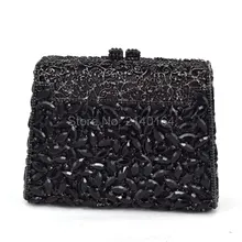 Luxus Kristalle Abendkupplungen Tasche Schwarze Handtasche Fashion green Frauen Party Hard Case Handtaschen mit Schulter-kette NO. 88614