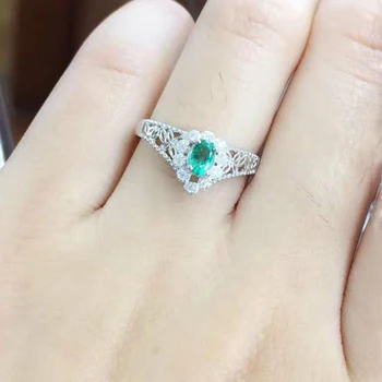 

Anillos Jewelry Qi Xuan_Trendy Jewelry_Colombia Green Stone Fashion Rings_S925 Solid Silver Woman Rings_Factory Directly Sales
