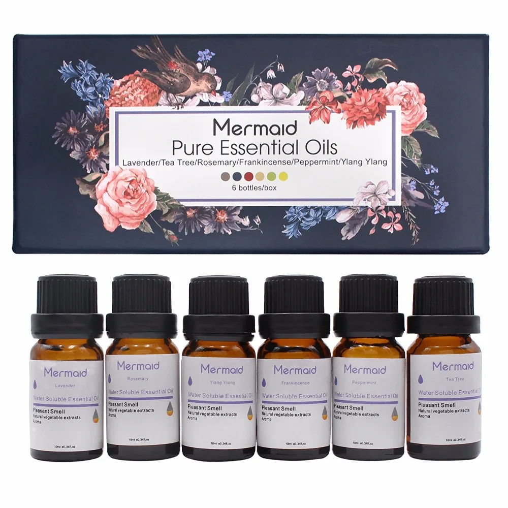 Essential Oils for Diffuser, Aromatherapy Oil Humidifier 6 Fragrance of