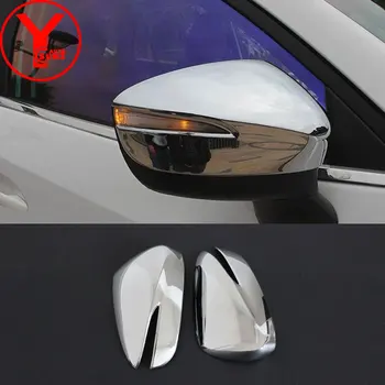 

chrome rearview mirror cover For Mazda cx5 cx-5 2013-2017 car styling mirror covers auto deflectors accessories 2015 2016 YCSUNZ