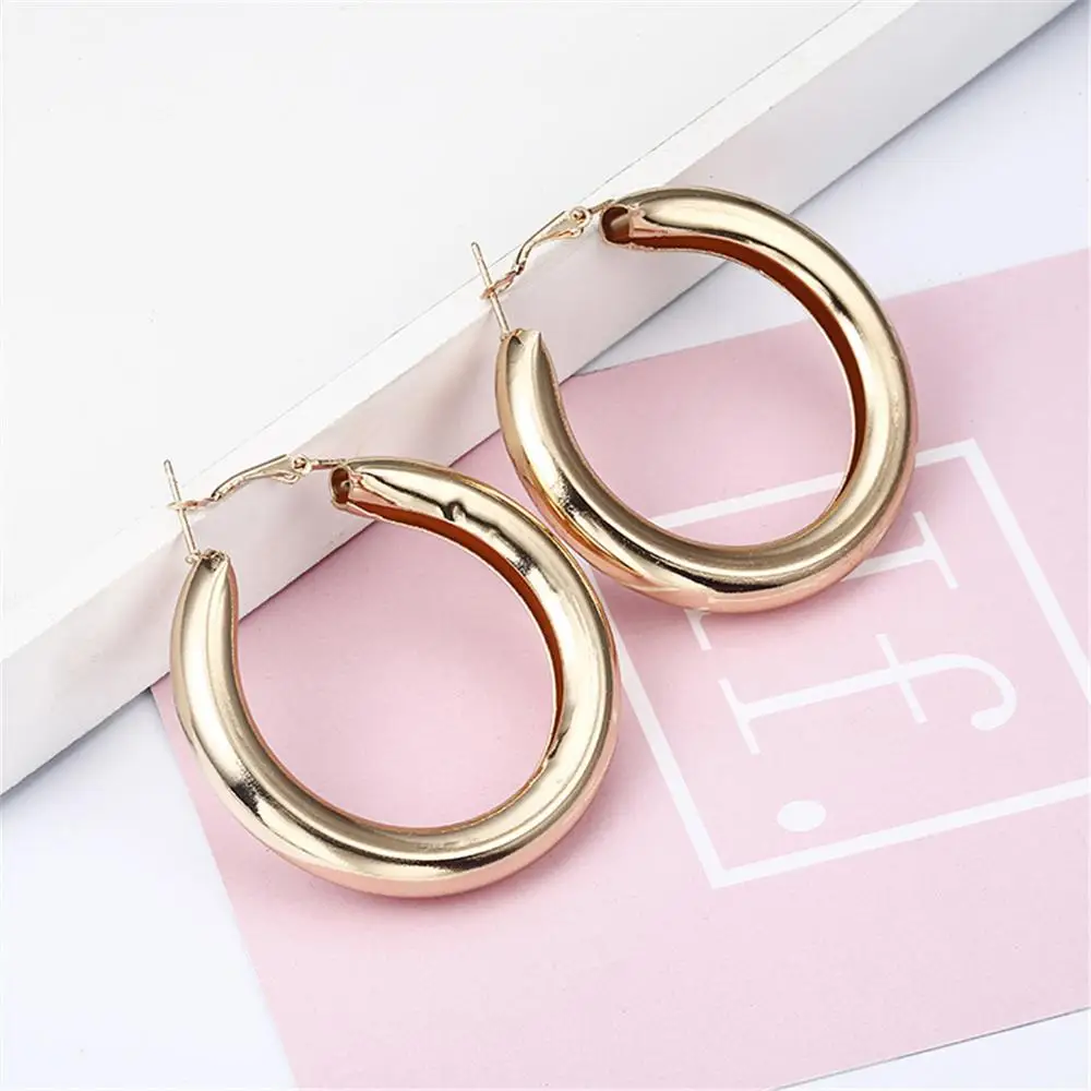 

Charm Earrings Geometric Round Shiny Austrian Crystal Rhinestone Big Earring Fashion Jewelry Women New Design