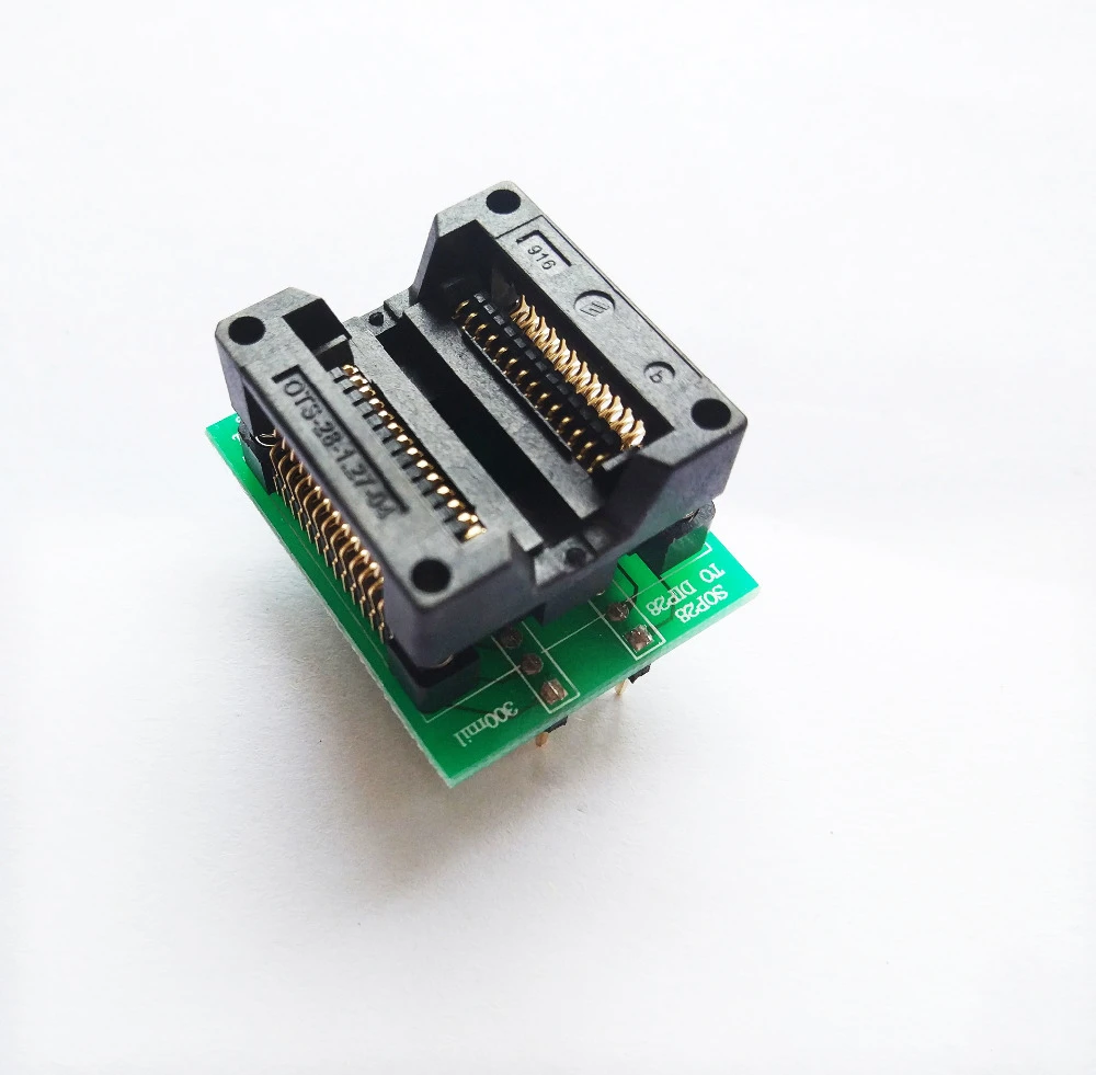 SOP28 Pour DIP28 SOP16 DIP16 Douille Adaptateur Convertisseur 0.65 1.27 Pitch SOP28 Pour DIP28 SOP16 DIP16 Douille Adaptateur Convertisseur 0.65 1.27 Pitch