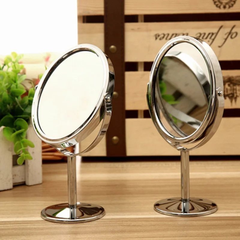 Desktop Rotating Double Face Make Up Mirror Metal Mirror Make Up