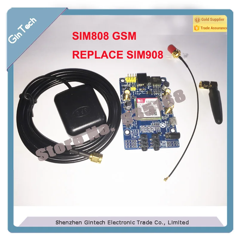 

1 комплект SIM808 Замена sms-модуля SIM908 для Raspberry Pi Quad-Band GSM для Arduino GPRS GPS с антенным кабелем IPX SMA