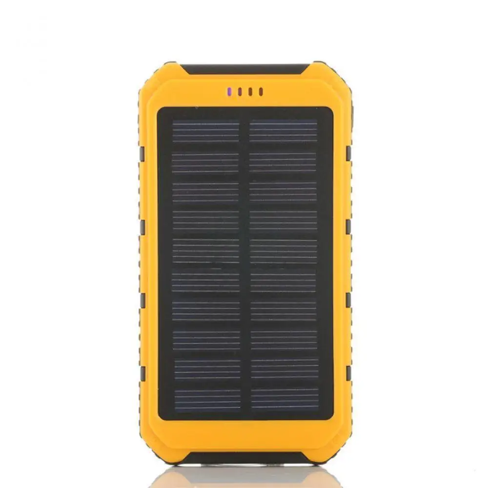 New Power Bank 20000mAh Solar Powerbank Extreme MobilePhone Pack Dual USB LED External Battery Pack for iPhone Xiaomi Samsung - Цвет: 2