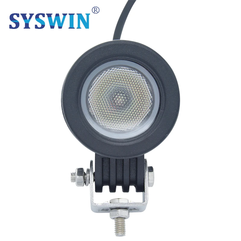 SYSWIN All Car Styling Led Light 10W 1 PC Flood Led Working Lights 12V 24V for All Cars Offroad