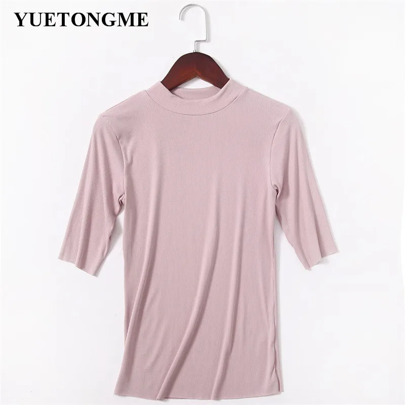 YUETONGME-autumn-2018-T-Shirt-Women-New-t-shirts-women-tshirts-women-O-Neck-HALF-Sleeve (2)