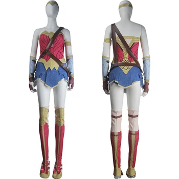 

Women Superhero Wonder Woman (2017 film) Princess Diana Cosplay Halloween Costume Suit Fancy Prom Ball Skirt Xmas Birthday Gift