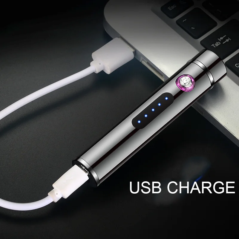 Плазменная USB зажигалка с двойной дугой для курения электронная перезаряжаемая
