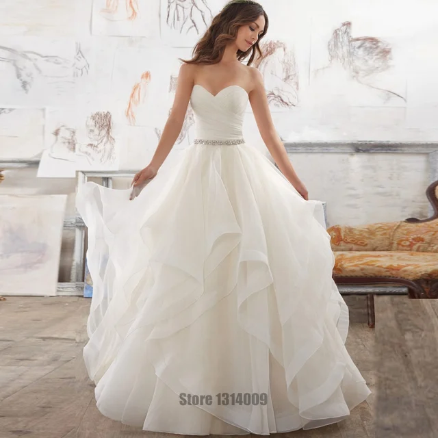 Vestido de novia con pliegues Clearance